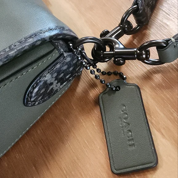 Coach Soft Tabby With Snakeskin Detail